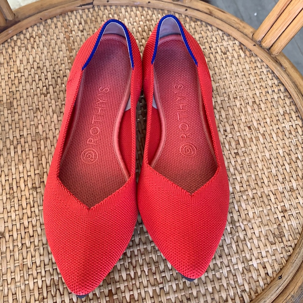 Red  Rothy’s Shoes “The Point” Style — Size 7